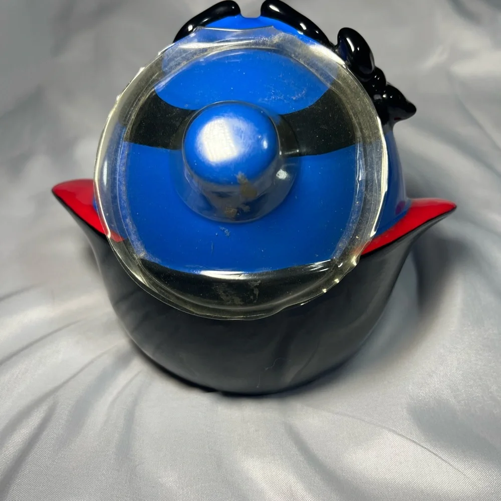 Vintage Galerie M&M’s Blue Zorro Ceramic Cookie Jar Canister‎ Collectible NEW